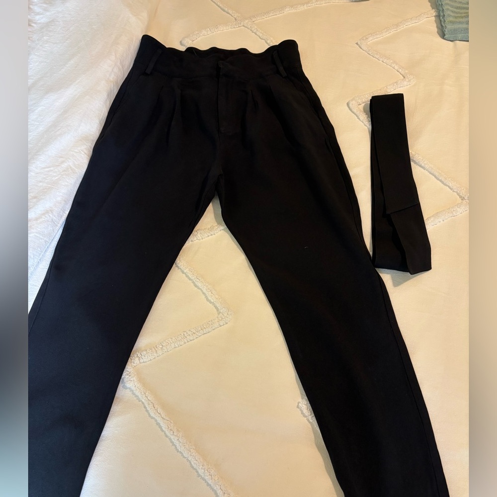 Sézane Black Austin Trousers in size 38
